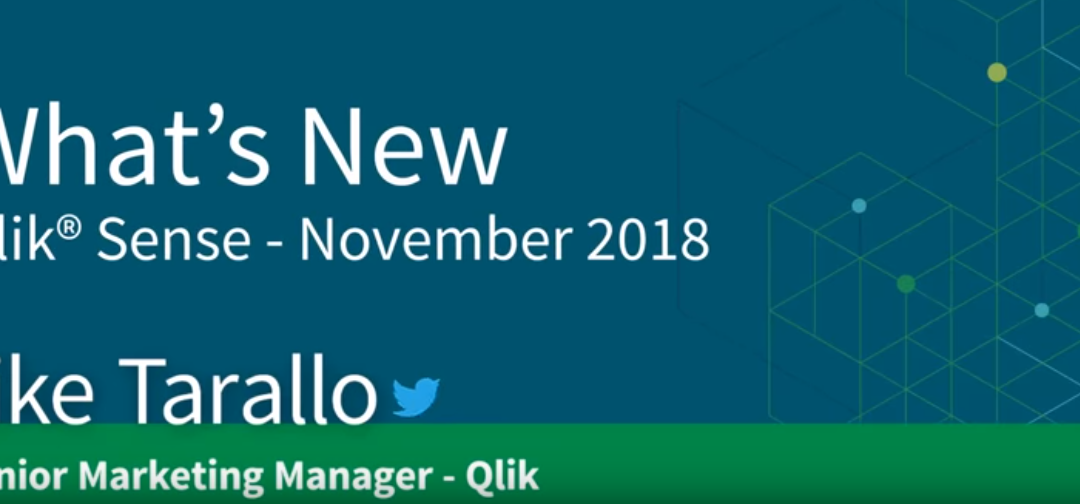 Qlik Sense – What’s New November 2018