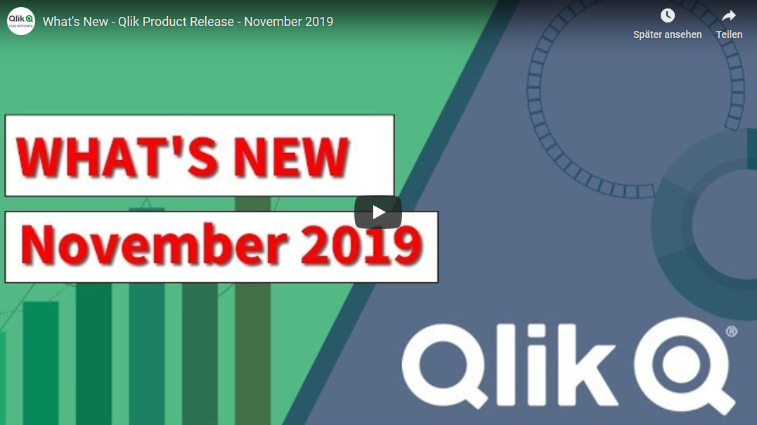 Qlik Sense – What’s New November 2019