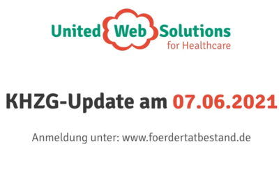 Die United Web Solutions Workshop und Diskussion zum zum KHZG-Update am 07.06.2021